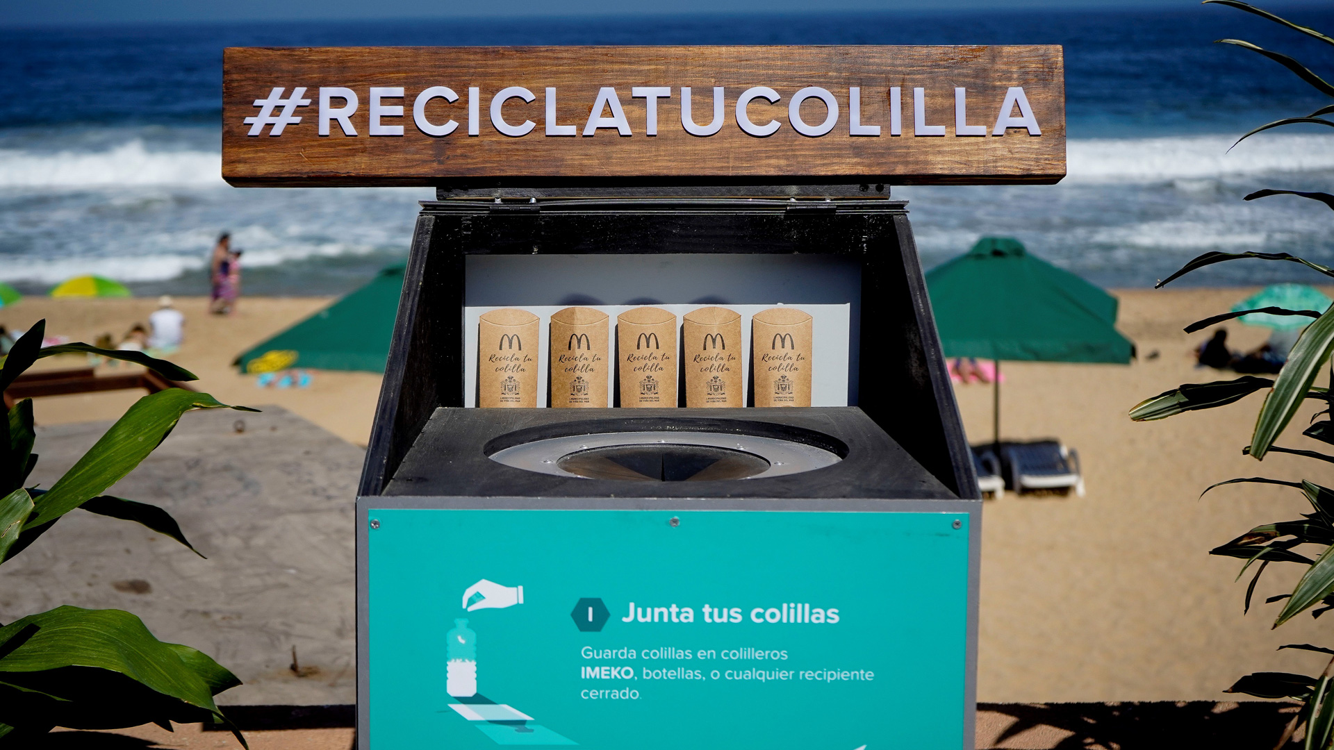 Con el programa “Recicla tu Colilla” recuperamos más de 14 mil colillas en el borde costero de La Serena en Chile
